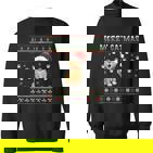 Weihnachten Mitüßer Katze Frohe Weihnachten Merry Catmas Sweatshirt