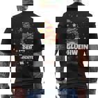 Glühwein Wichtel Weihnachten T-Shirt mit Rückendruck