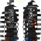 Weihnachten Motorrad Mannanta Biker Weihnachtsmann T-Shirt mit Rückendruck