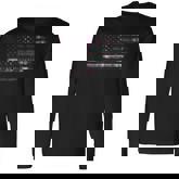 Clan Macdonald Dress Scottish Tartan Us Flag Kilt Scotland Long Sleeve T-Shirt