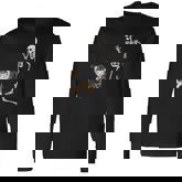 Halloween Australian Shepherd And Skeleton Long Sleeve T-Shirt