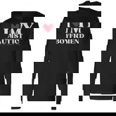 I Love My Autistic Boyfriend Birthday Anniversary Long Sleeve T-Shirt