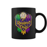 Baseball Ice Cream Respect The Drip Mardi Gras Carnival Boys Coffee Mug