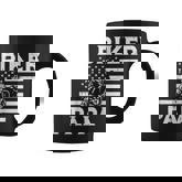 Biker Papa Us Flag Motorcycle Patriot Dad Daddy Grandpa Men Coffee Mug