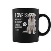 Love Is White English Cream Golden Retriever Mom Dog Puppy Coffee Mug