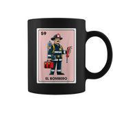 Mexican Fireman Firefighter El Bombero Mexican Bingo Card Coffee Mug