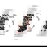 Buck White Tail Deer Hunting Hunter Distressed American Flag Coffee Mug