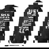 Biker Papa Us Flag Motorcycle Patriot Dad Daddy Grandpa Men Sweatshirt