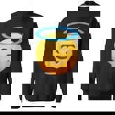 Emoticon Smiling Face With Halo Angel Sweatshirt