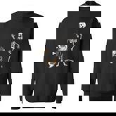 Halloween Australian Shepherd And Skeleton Sweatshirt