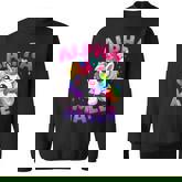 Ironic Alpha Unicorn Sarcastic Girly Sparkle Rainbow Sweatshirt