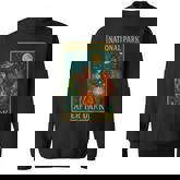 National Park After Dark Alien Bigfoot Bear Camping Sweatshirt