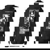 The Pizza Lover Cat Vintage Gothic Tarot Card Sweatshirt