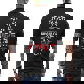 Big Sis Of The Fast One First Birthday Racing Car Family Men's T-shirt Back Print