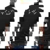 Classic Japanese Text That Says Men's T-shirt Back Print