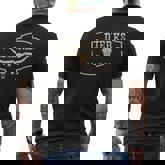 Dierks Cowboy Wild West Personalized Dierks Birthday Idea Men's T-shirt Back Print