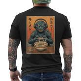 Eating Ramen Japanese Monster Game Lover Birthday Men's T-shirt Back Print