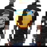 Emoticon Smiling Face With Halo Angel Men's T-shirt Back Print