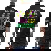 I Love Her Kingcake Mardi Gras Matching Couple Boyfriend Men's T-shirt Back Print