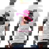 Breast Cancer Awareness African American Afro Women Men's T-shirt Back Print