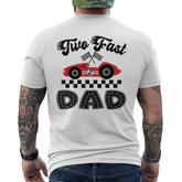 Two Fast Dad Of The Birthday Boy Racing Car Family Men's T-shirt Back Print