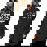 Make America Emo Again Sarcastic Goth Slogan Gothic Women Sweatshirt