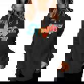 Angie Personalized Name Custom Groovy 80'S Retro Women Sweatshirt