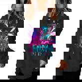 Cool Baseball Mom Neon Drip Sports Fan Women Sweatshirt