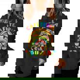 Cute Lunch Lady Crew Of Food Service Rainbow Cafeteria Squad Women Sweatshirt