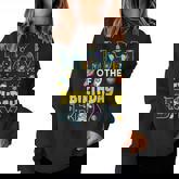 Mom Of The Birthday Boy Astronaut Family Space Planets Women Sweatshirt