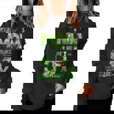 Mom Of The Three Rex Birthday Boy Dinosaur Family Matching Women Sweatshirt