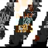 In My Papaw Era Groovy Grandpa Father's Day Women Sweatshirt