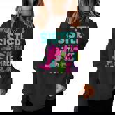 Sister Of The Three Rex Birthday Dinosaur Family Matching Women Sweatshirt