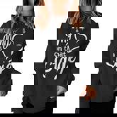 Women's My Heart Is On That Stage Dance Mom Music Dad School Play Women Sweatshirt