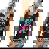 Sister Of The Three Rex Birthday Dinosaur Family Matching Women Tank Top