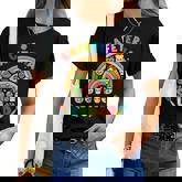 Cute Lunch Lady Crew Of Food Service Rainbow Cafeteria Squad Women T-shirt