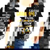 Grandma Of Birthday Boy Construction Theme Party Matching Women T-shirt