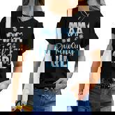 Mama Of The Birthday Girl Snowflakes Themed Matching Women T-shirt