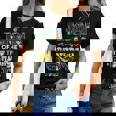 Mom Of The Birthday Boy Astronaut Family Space Planets Women T-shirt