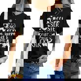 Soccer Sister Here For The Snacks Sister Of A Soccer Player Women T-shirt