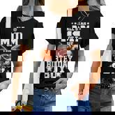 All Star Mom Of The Birthday Boy Basketball Soccer Sport Women T-shirt