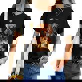 Vintage 90S Dachshund Howling At The Moon Wiener Dog Mom Women T-shirt