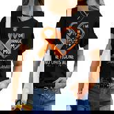 I Wear Orange For My Mom Multiple Sclerosis Ms Awareness Women T-shirt