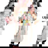 Gymnastics In Veins Jesus In My Heart Groovy Gymnast Acrobat Women's Oversized Comfort T-shirt