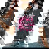 Blessed By God Loved By Jesus Pink Sunflower Faith Christian Women's Oversized Comfort T-Shirt