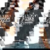 Living The Dream One Nightmare At A Time Sarcastic Sayings Women's Oversized Comfort T-Shirt