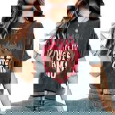 Long Live Hot Moms Retro Mom Humor Quote Women's Oversized Comfort T-Shirt