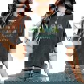 Mama Saurus Dinosaur Birthday Mom Dad Birthday Boy T-Rex Women's Oversized Comfort T-Shirt