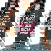 Mom Of The Birthday Girl Farm Cow Family Birthday Decoration Women's Oversized Comfort T-Shirt