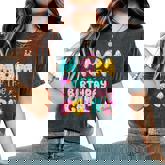 Mom Of The Birthday Girl Sweet Donut Matching Family Party Women's Oversized Comfort T-Shirt